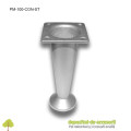 Picior metalic mobilier conic H100mm satinat Ozkardesler