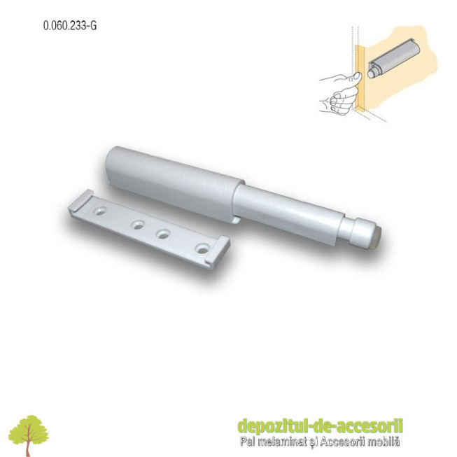 Push to Open Universal maxi gri Hetich 0.060.233-G