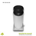 Picior metalic mobilier H150  Ø60mm gri metalizat