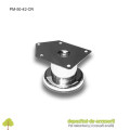 Picior metalic mobilier H50  Ø42mm cromat