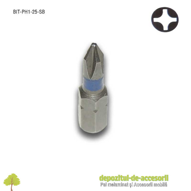 Cap surubelnita in cruce Ph1 25mm BIT Ph1 Stark Bohrer