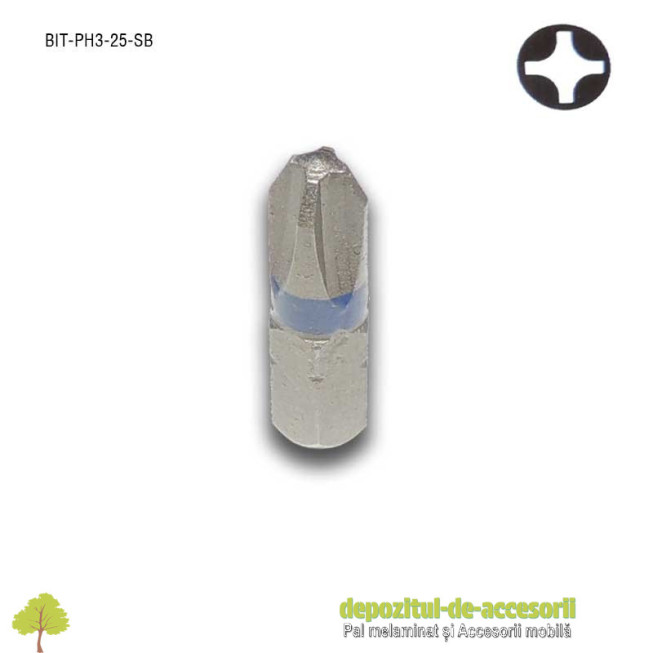 Cap surubelnita in cruce profesional Ph3 25mm BIT Ph3 Stark Bohrer