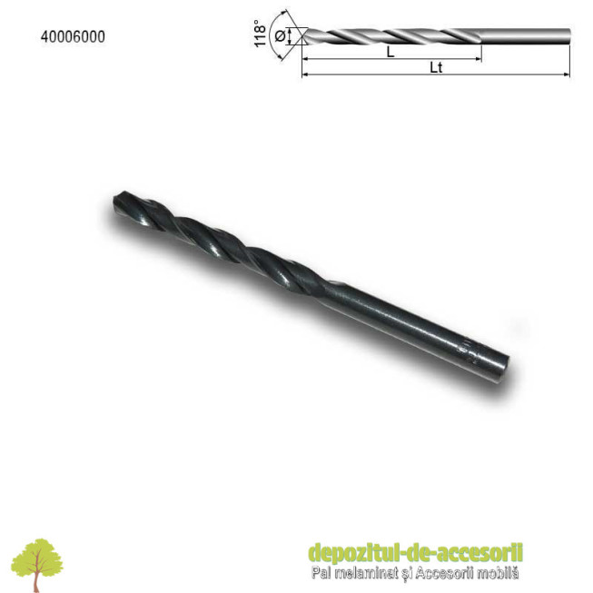 Burghiu spiral de uz general Ø6mm HSS-R DIN 338 Stark Bohrer