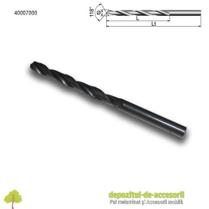 Burghiu spiral de uz general Ø7mm HSS-R DIN 338 Stark Bohrer