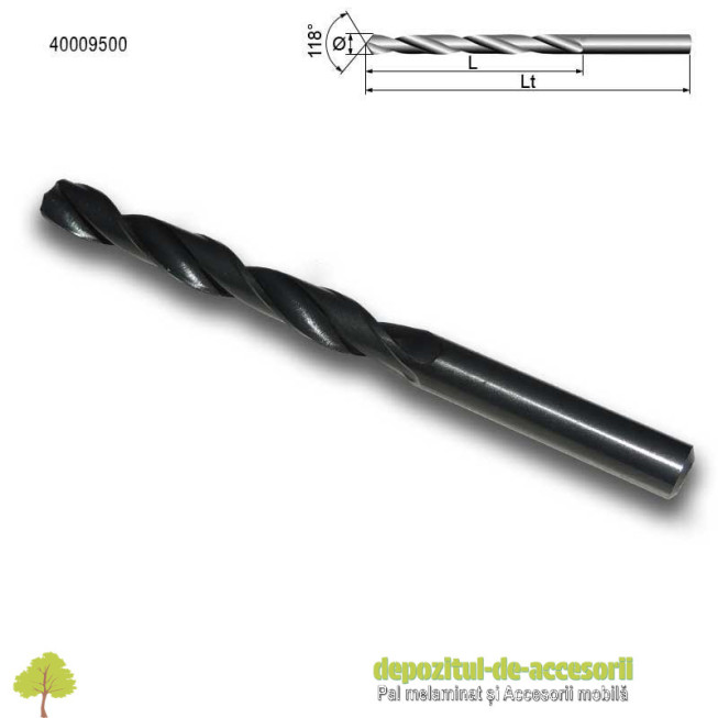 Burghiu spiral de uz general Ø9,5mm HSS-R DIN 338 Stark Bohrer
