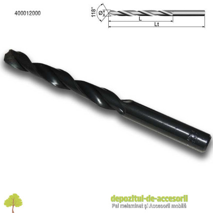 Burghiu spiral de uz general Ø12mm HSS-R DIN 338 Stark Bohrer