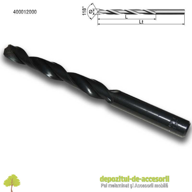 Burghiu spiral de uz general Ø12mm HSS-R DIN 338 Stark Bohrer