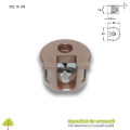 Demontabili Rafix încastrați Ø20mm plastic maro Hafele 263.14.105
