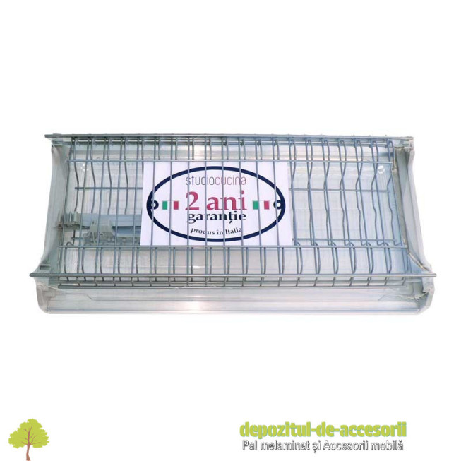 Picurător Scurgător vase cu ramă AL 600mm gri