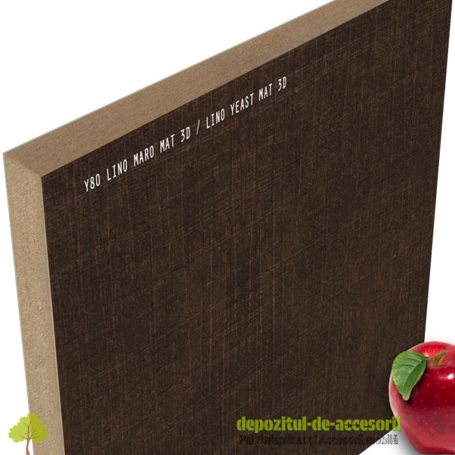 Panou MDF Lino maro Y80 super mat 3D Isik Lino maya super mat