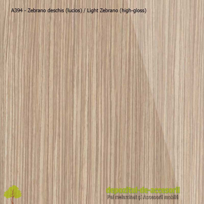 PAL Melaminat Zebrano deschis A394 lucios