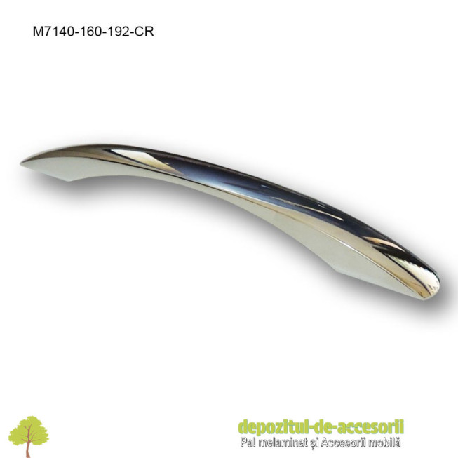 Mâner mobilier Cromat M7140-160-192-CR distanta intre gauri de 160mm si 192mm