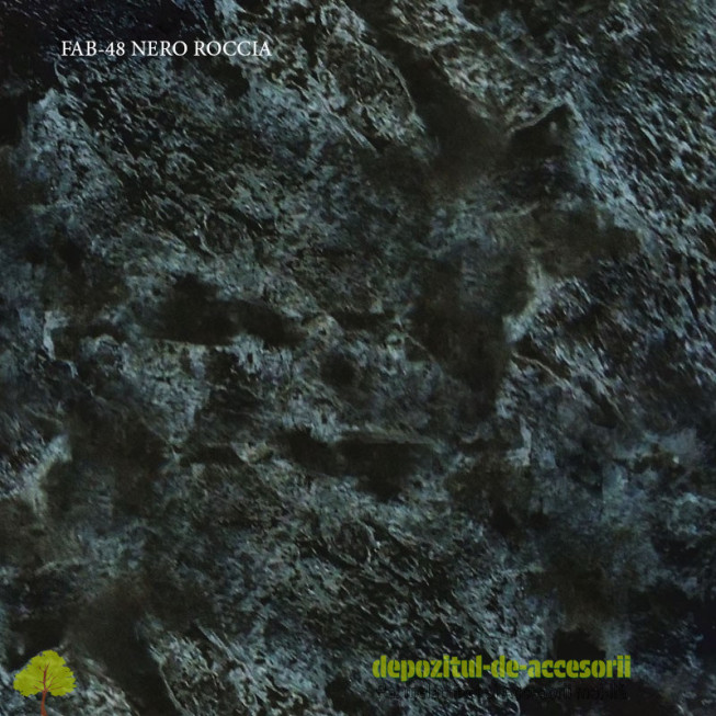 Blat de bucatarie Nero roccia lucios 28x600x3050mm FAB Grup FAB 48