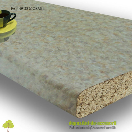 Blat de bucatarie Mosabe lucios 28x600x3050mm FAB Grup FAB 49