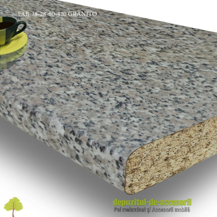 Blat de bucatarie Granito lucios 28x600x4020mm FAB Grup FAB 38
