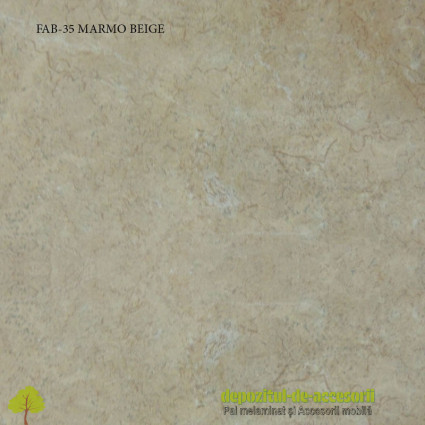 Blat de bucatarie Marmo beige lucios 28x600x3600mm FAB Grup FAB 35