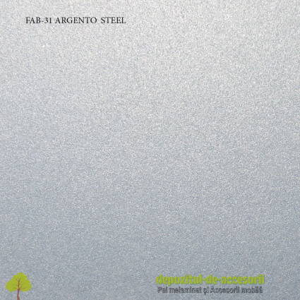 Blat de bucatarie Argento steel lucios 28x600x4200mm FAB Grup FAB 31