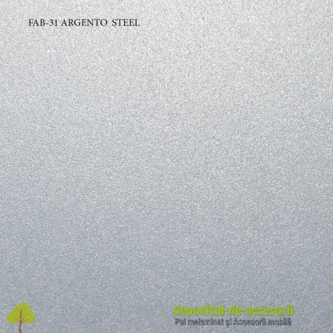 Blat de bucatarie Argento steel lucios 28x600x4200mm FAB Grup FAB 31