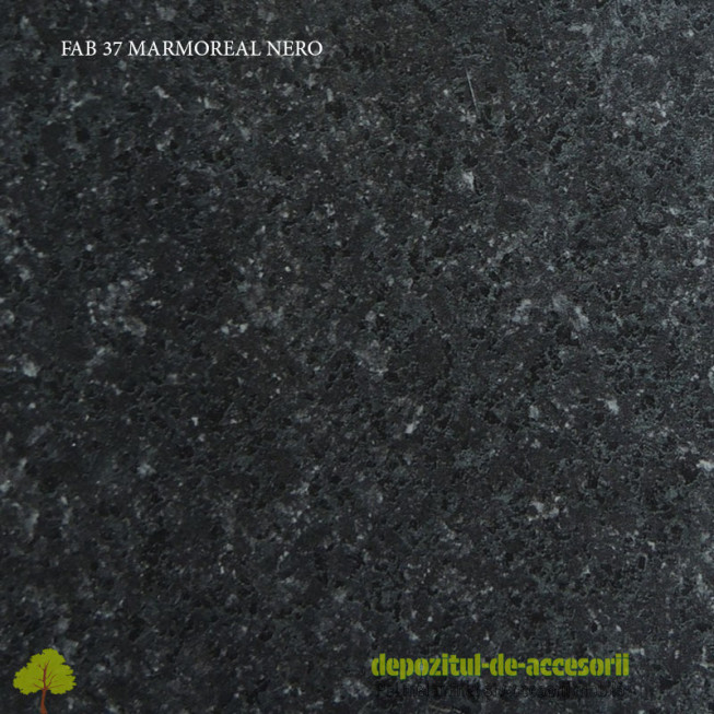 Blat de bucatarie Marmoreal Nero lucios 28x600x4200mm FAB Grup FAB 37