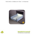 Sertar laterale metalice 400mm H 83mmTandembox extragere totala amortizare la inchidere DTC M01400A