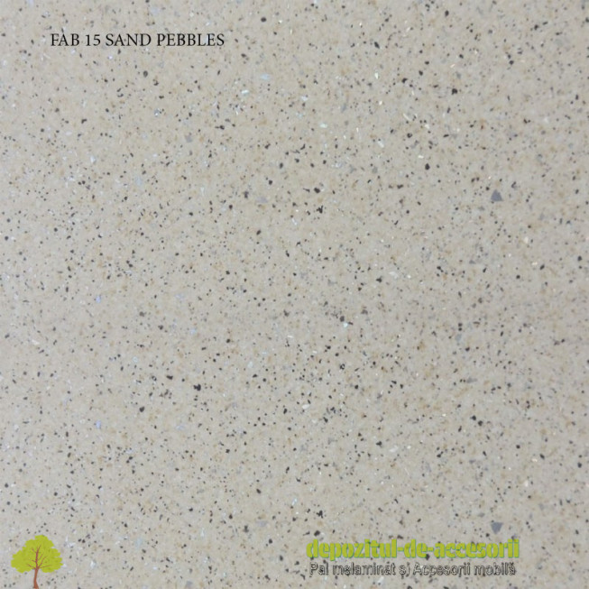 Blat de bucătărie mat SAND PEBBLES dimensiuni 38x600x4200mm FAB Grup
