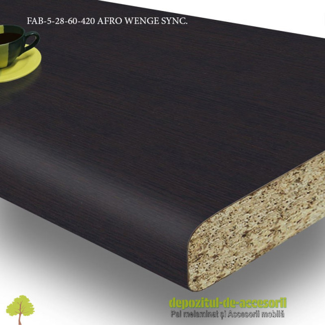 Blat de bucătărie mat AFRO WENGE SYNC dimensiuni 28x600x4200mm FAB Grup FAB 5