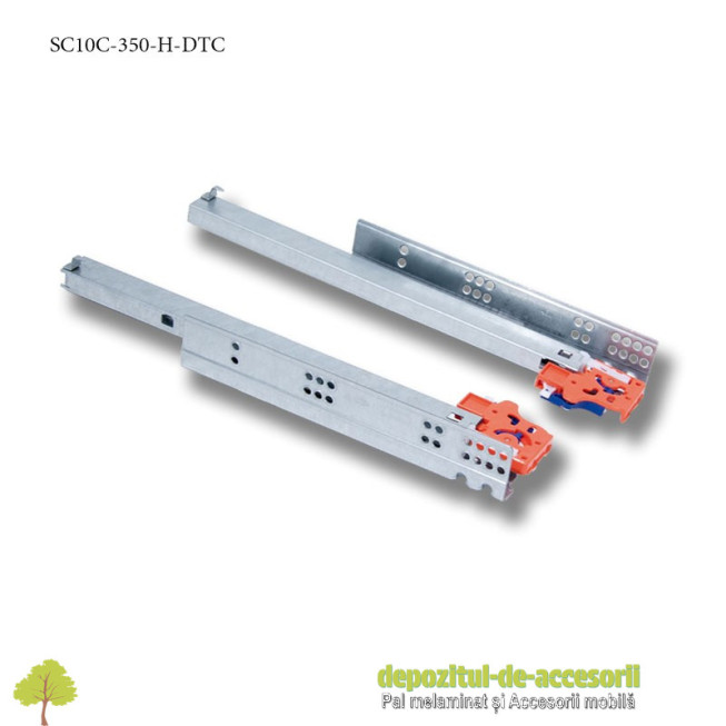 Glisiere tip Tandem 350mm extragere totala amortizare inchidere DTC S10C-350-H-DTC