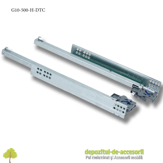 Glisiere tip Tandem 500mm extragere partiala amortizare inchidere DTC G10-500-H-DTC