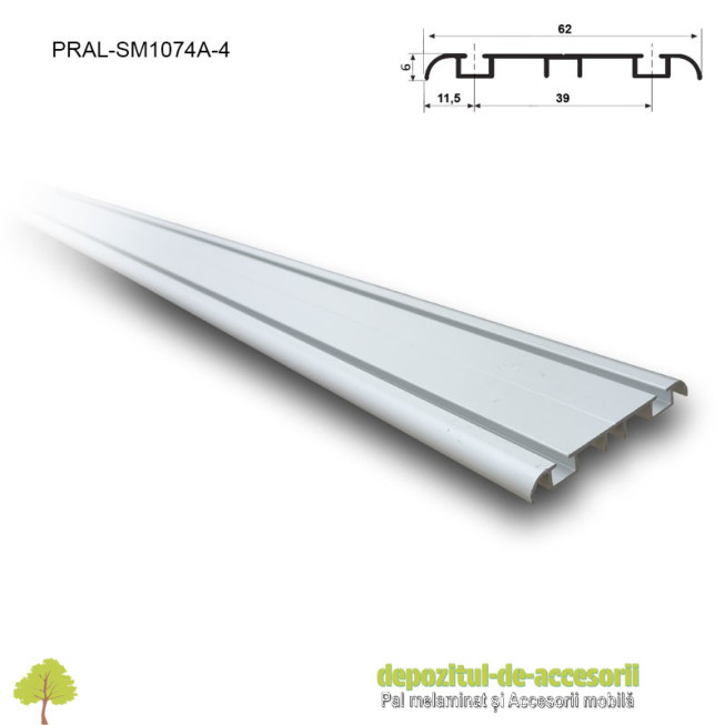 Sina dubla inferioara pentru SKM250 lungimea 4m aluminiu