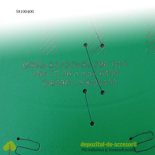 Panza circular teflonata Ø300mm Stehle circular debitat PAL sau MDF melaminat