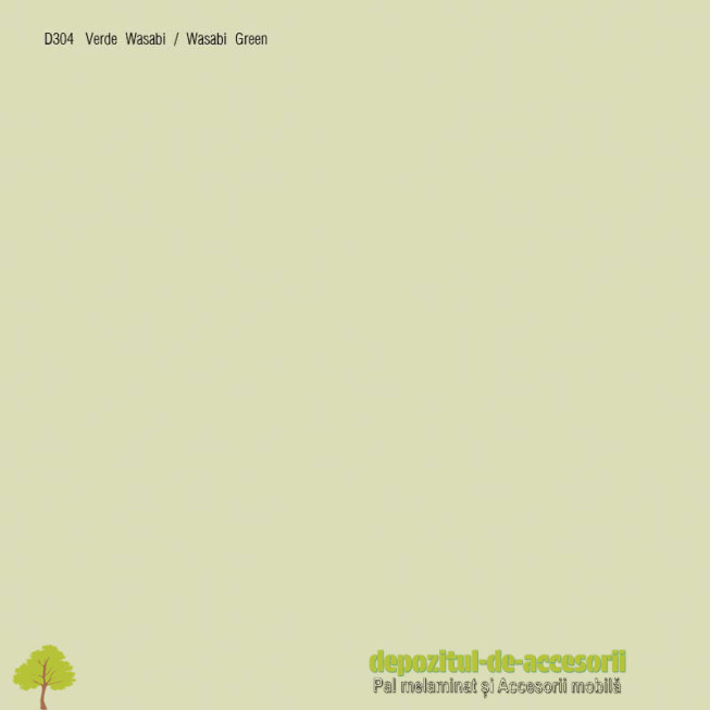PAL Melaminat Verde Wasabi D304 supermat