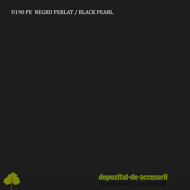 PAL Melaminat Negru perlat U190 PE Krono Ucraina 2800x2070x18mm