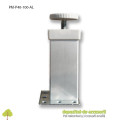 Picior mobilier H100mm profil patrat 40x40mm, reglabil,  aluminiu 
