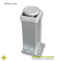 Picior mobilier H120mm profil pătrat 40 x 40mm, aluminiu, reglabil