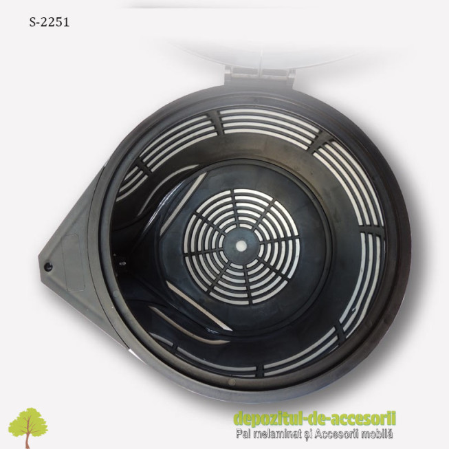 Cos gunoi 10L montare pe usa, din inox, Starax S-2251 fundul suportului