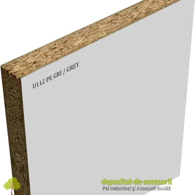 Pal melaminat Gri U112 PE perlat Krono 18x2800x2070mm