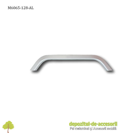 Mâner mobilier Aluminiu M6065-128-AL Satinat