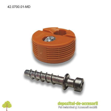 Demontabil de corp cu șurub, maro deschis, Blum