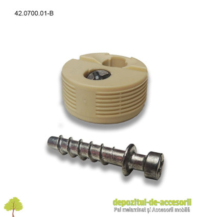 Demontabil de corp cu șurub, bej, Blum