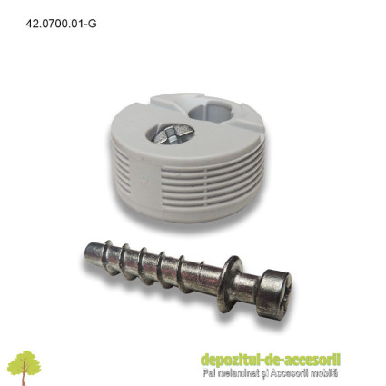 Demontabil de corp cu surub, gri, Blum 42.0700.01