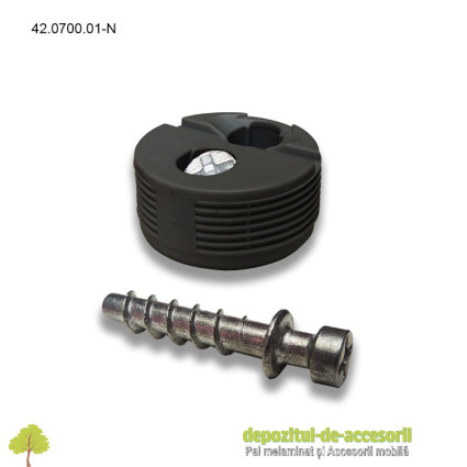 Demontabil de corp cu surub, negru, Blum 42.0700.01