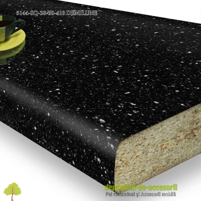 Blat bucatarie DEMILUNE 5144-SQ lucios 38x600x4100 Krono Swiss