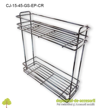 Cos Jolly 150x450mm cromat glisiere Salice extragere partiala