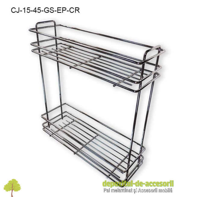 Cos Jolly 150x450mm cromat glisiere Salice extragere partiala