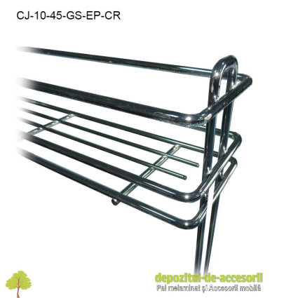 Coș Jolly 100x450mm cromat glisiere Salice extragere parțială