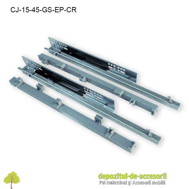 Coș Jolly 100x450mm cromat glisiere Salice extragere parțială