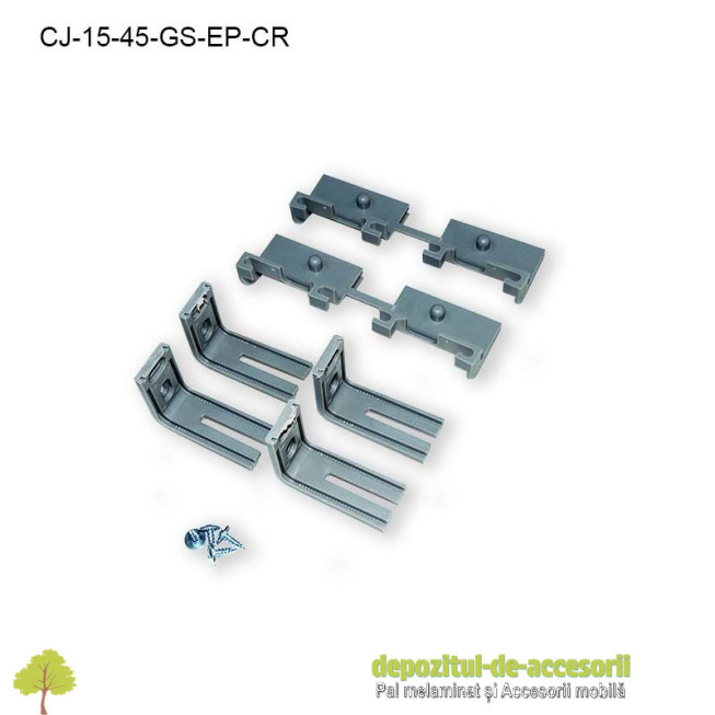 Coș Jolly 100x450mm cromat glisiere Salice extragere parțială