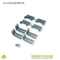 Coș Jolly 100x450mm cromat glisiere Salice extragere parțială