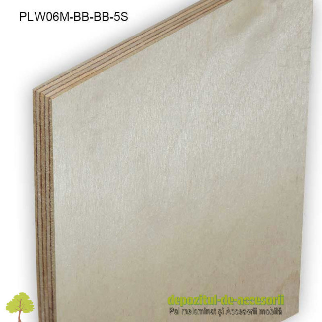 Placaj Mesteacan stratificat 6,5mm finisaj BB/BB