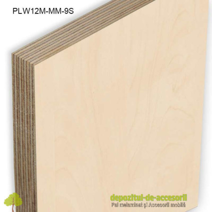 Placaj Mesteacan stratificat 2500x1250x12mm Melaminat